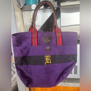 RUGBY Ralph Lauren Carryall TOTE Canvas RARE Limited Edition VINTAGE PURPLE, R